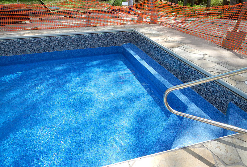 Golden Champion pool (replaced wall, deck and stair and liner installation)