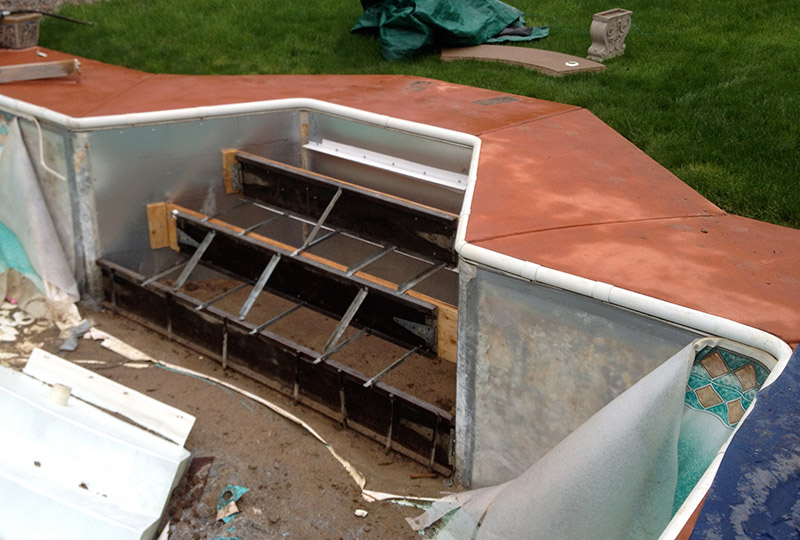 Sterling pool (coping, wall treatment)