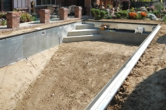 Willow Springs pool (renovation, liner, coping, deck, automatic cover)
