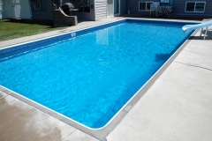 Sterling pool remodel, with new coping, wall refurbishment and custom liner