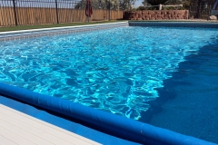 Henderson pool with automatic CoverStar Cover and custom liner