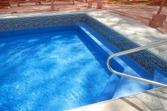 Boulder pool (concrete pool conversion, stair/bench combo)